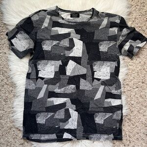 Zara Man Abstract Pattern Printed T-Shirt